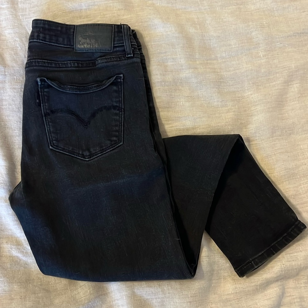 Levi & Strauss black skinny jeans
